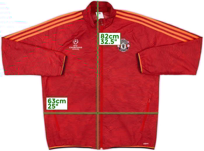 2015-16 Manchester United adidas Track Jacket - 8/10 - (XL)