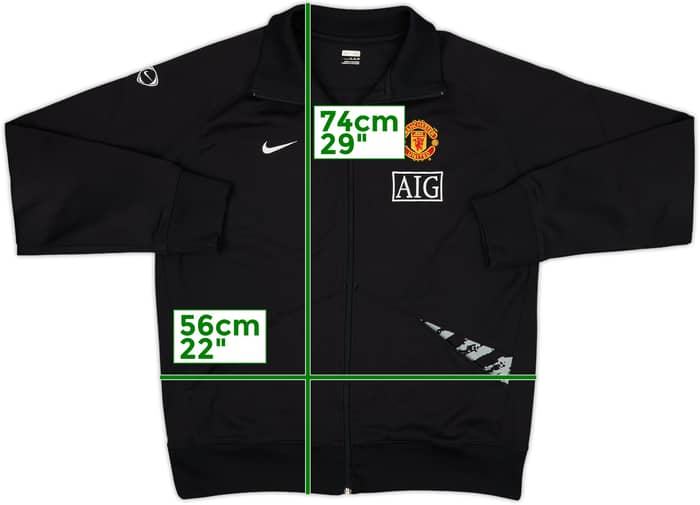 2007-08 Manchester United Nike Track Jacket - 8/10 - (XL)