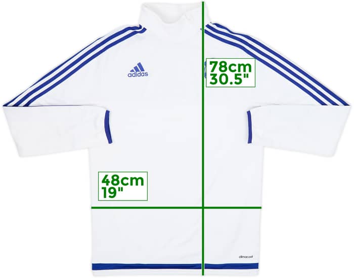 2015-16 Chelsea adidas 1/4 Zip Drill Top - 8/10 - (S)
