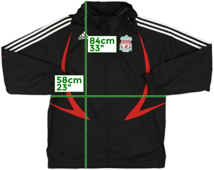2007-08 Liverpool adidas Hooded Rain Jacket - 5/10 - (M)