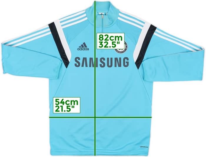 2014-15 Chelsea adidas 1/4 Zip Training Top - 8/10 - (M)