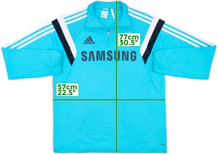 2014-15 Chelsea adidas 1/4 Zip Training Top - 7/10 - (M)