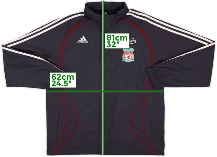 2011-12 Liverpool adidas Hooded Rain Jacket - 5/10 - (M/L)