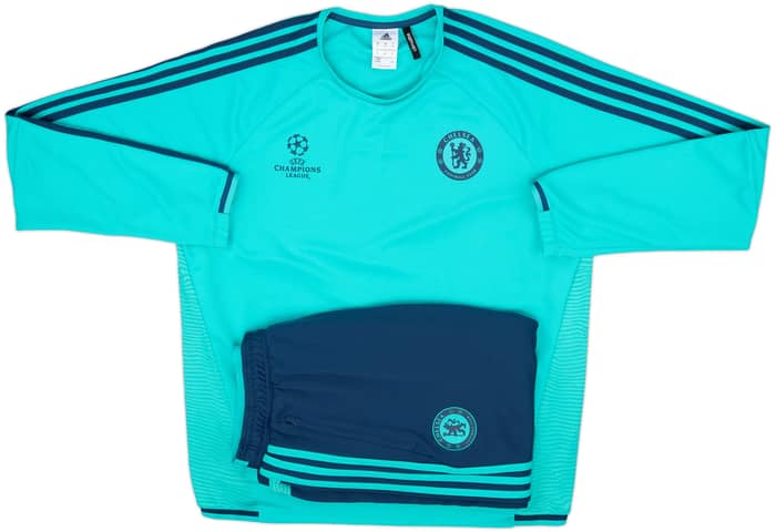 2015-16 Chelsea adidas CL Tracksuit - 9/10 - (XL)