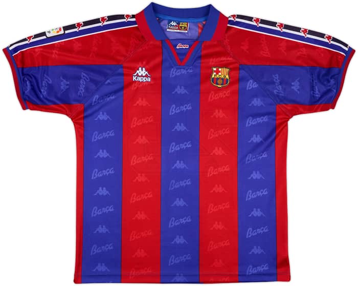 1995-97 Barcelona Home Shirt De la Pena #23 - 9/10 - (XL)