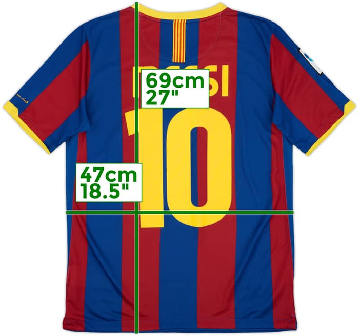 2010-11 Barcelona Home Shirt Messi #10 - 6/10 - (XL.Boys)