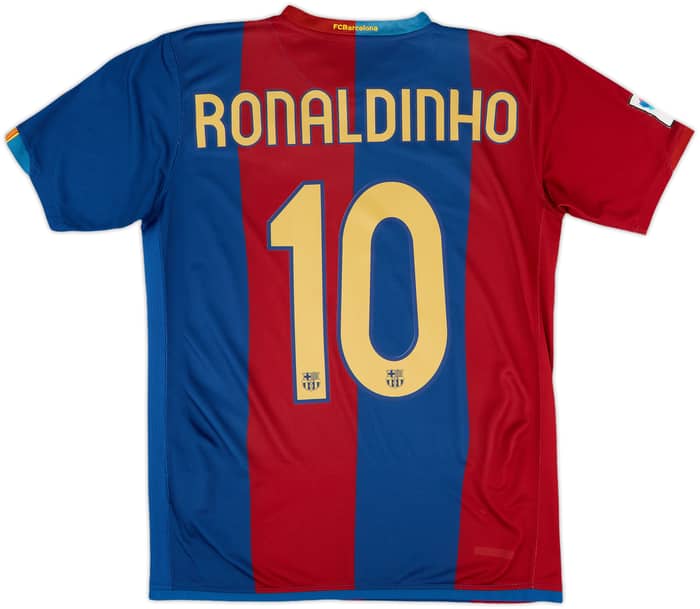 2006-07 Barcelona Home Shirt Ronaldinho #10 - 6/10 - (S)