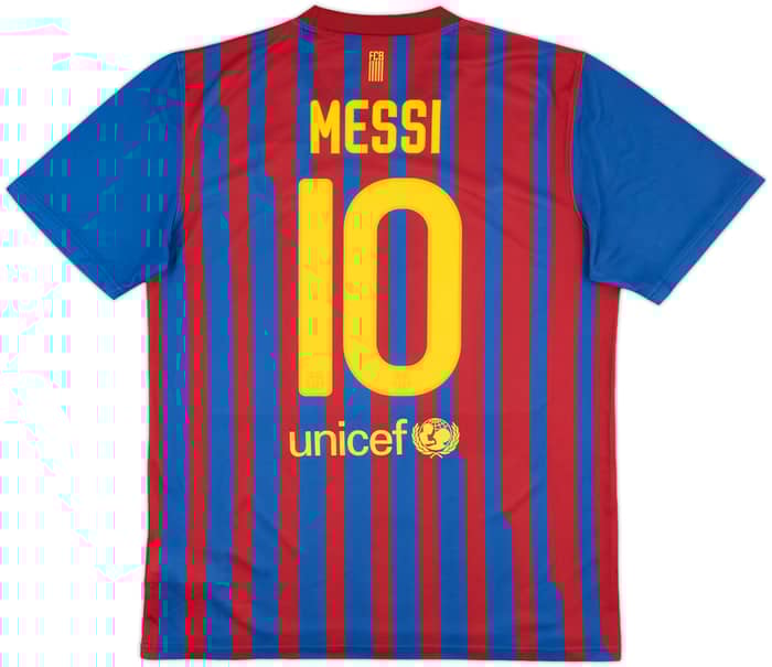 2011-12 Barcelona Basic Home Shirt Messi #10 - 6/10 - (L)