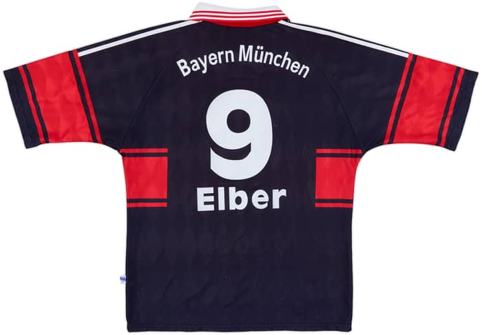 1997-99 Bayern Munich Home Shirt Elber #9 - 7/10 - (M)