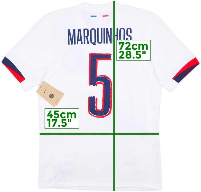 2024-25 Paris Saint-Germain Away Shirt Marquinhos #5 (S)