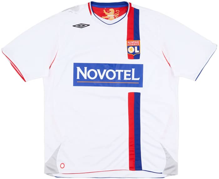 2006-07 Lyon Home Shirt Juninho #8 - 7/10 - (XXL)
