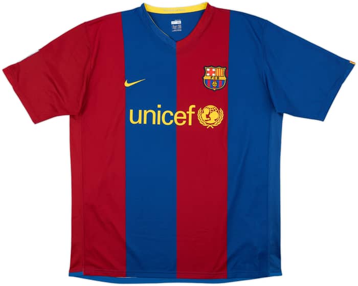 2006-07 Barcelona Home Shirt Ronaldinho #10 - 9/10 - (XL)