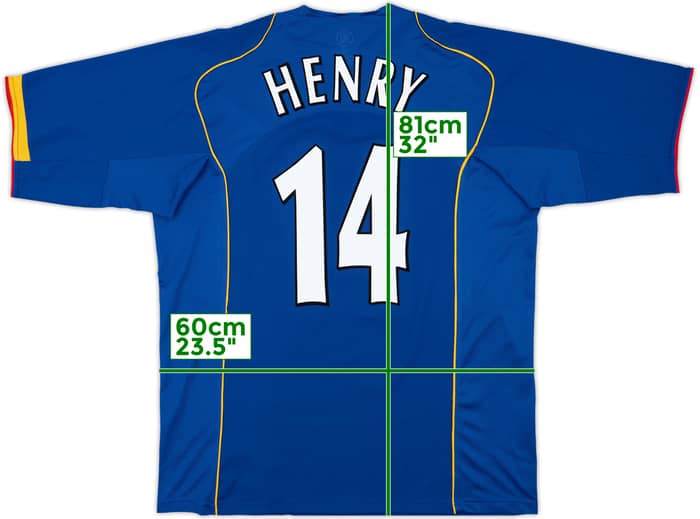 2004-06 Arsenal Away Shirt Henry #14 - 8/10 - (XL)