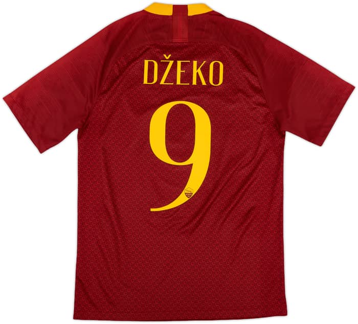 2018-19 Roma Home Shirt Dzeko #9 - 9/10 - (S)