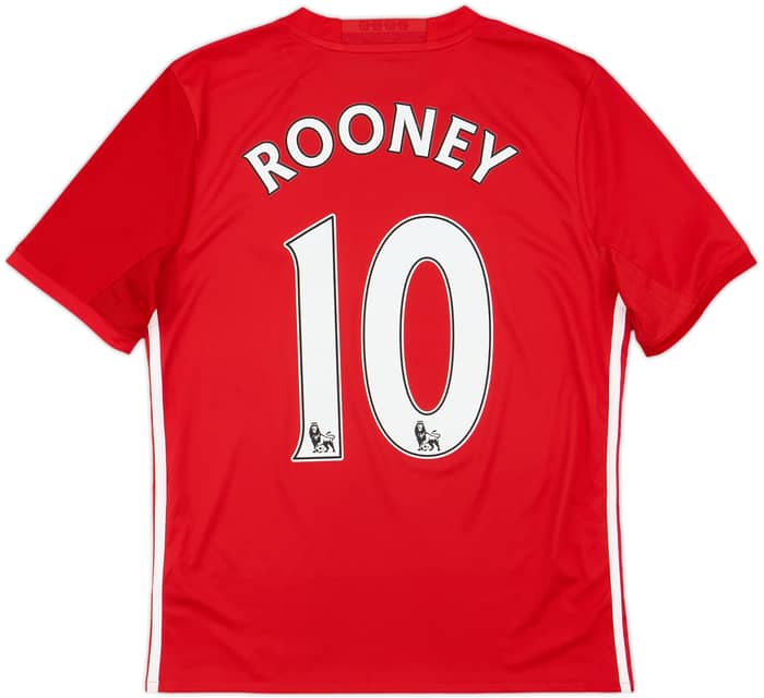 2016-17 Manchester United Home Shirt Rooney #10 - 9/10 - (L.Boys)