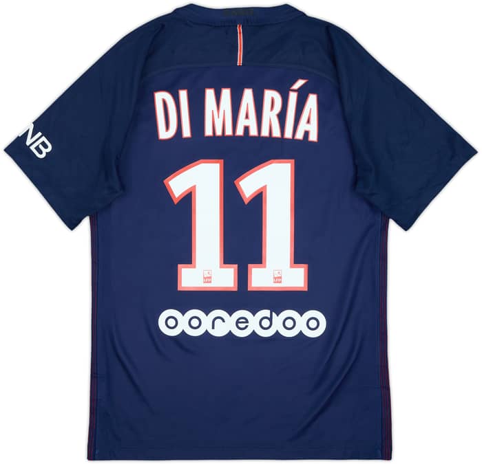 2016-17 Paris Saint-Germain Home Shirt Di Maria #11 - 7/10 - (S)