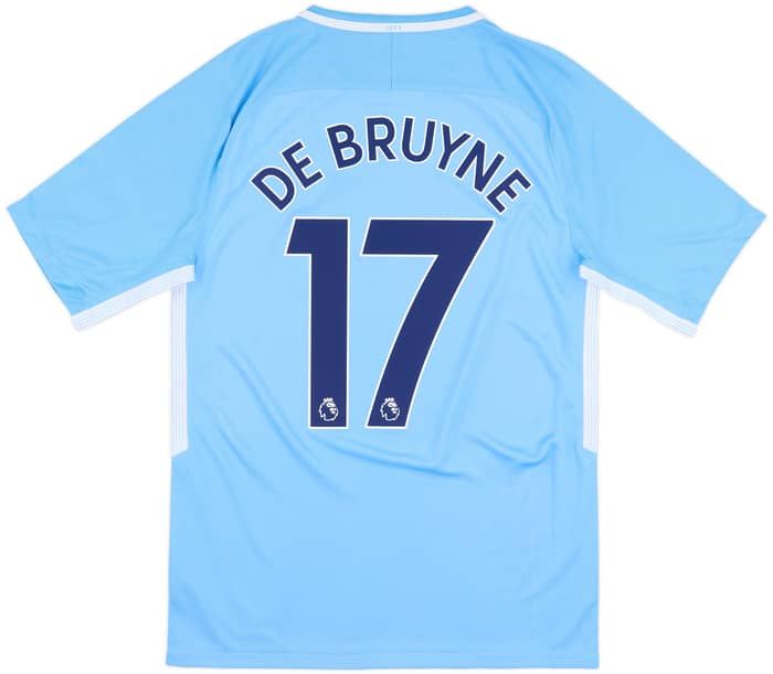 2017-18 Manchester City Home Shirt De Bruyne #17 - 6/10 - (S)