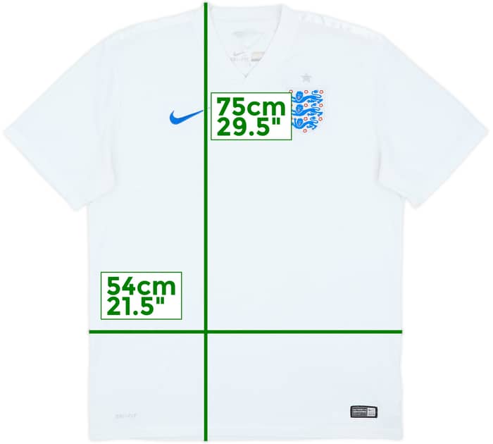2014-15 England Home Shirt - 4/10 - (L)