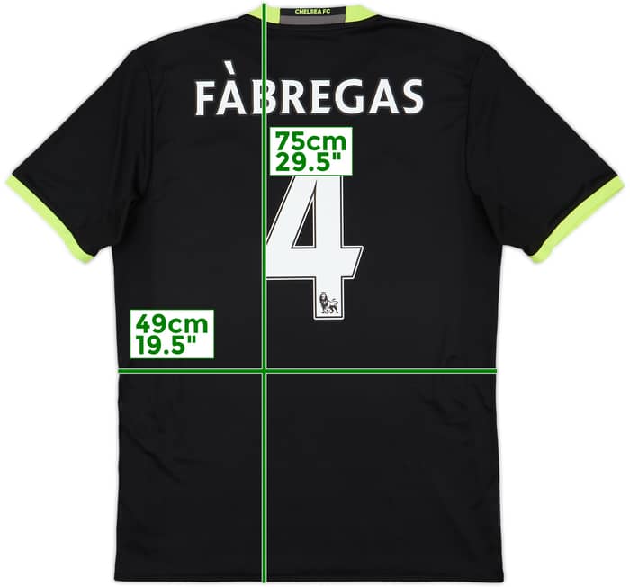 2016-17 Chelsea Away Shirt Fabregas #4 - 9/10 - (M)