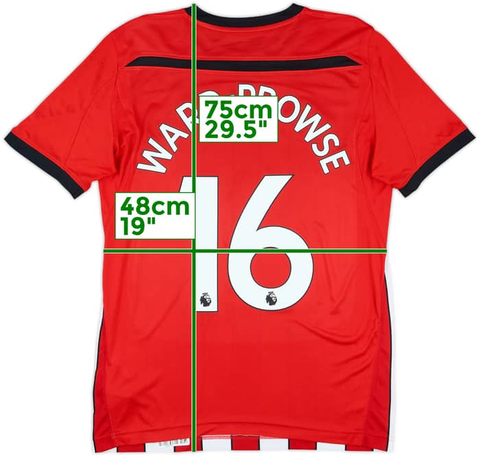 2018-19 Southampton Home Shirt Ward-Prowse #16 - 7/10 - (M)