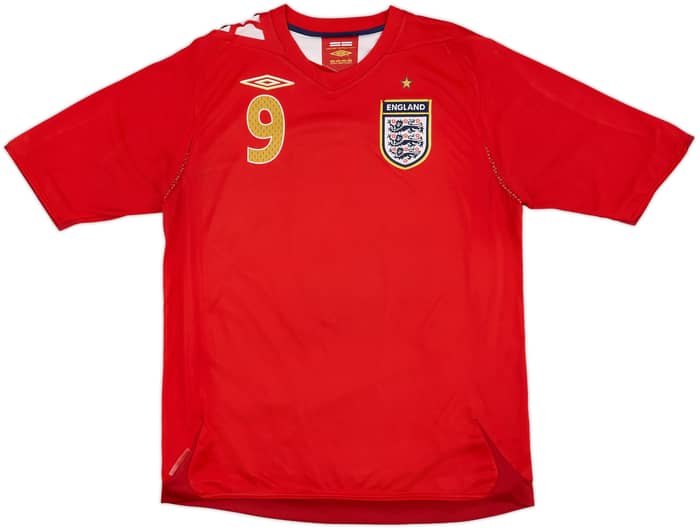 2006-08 England Away Shirt Rooney #9 - 6/10 - (L)