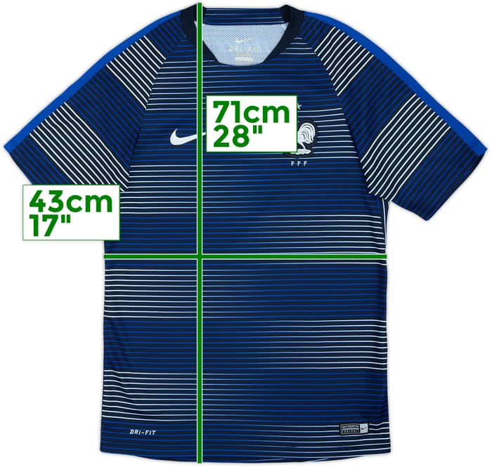 2016-17 France Nike Training Shirt - 8/10 - (S)