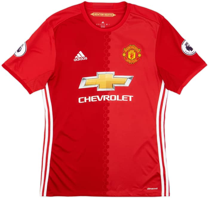 2016-17 Manchester United Home Shirt Pogba #6 - 9/10 - (XL)