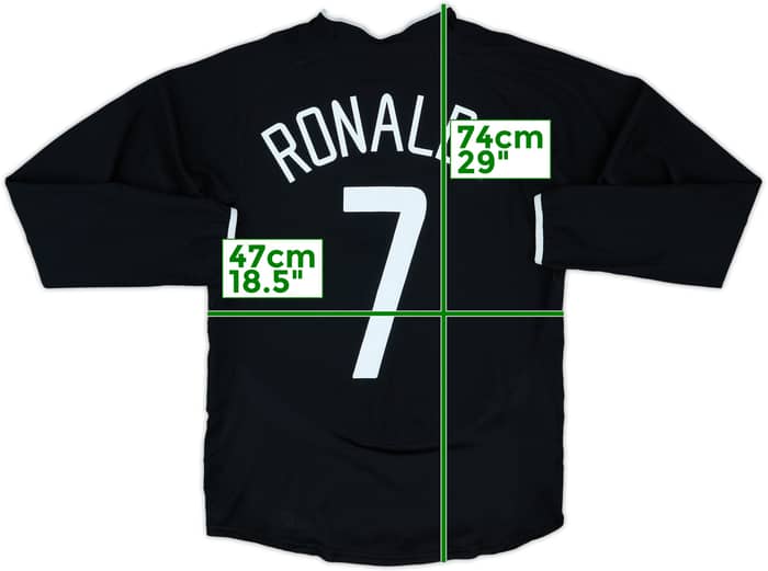 2003-05 Manchester United L/S Away Shirt Ronaldo #7 - 9/10 - (M)