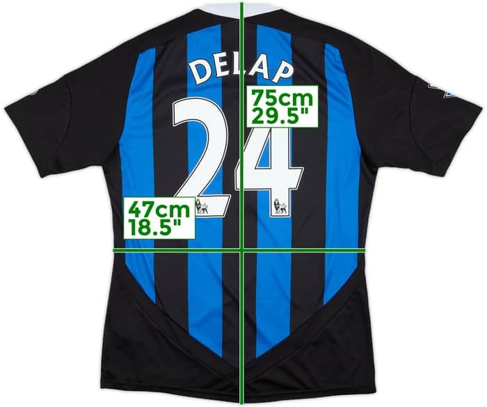 2011-12 Stoke City Away Shirt Delap #24 - 8/10 - (M)