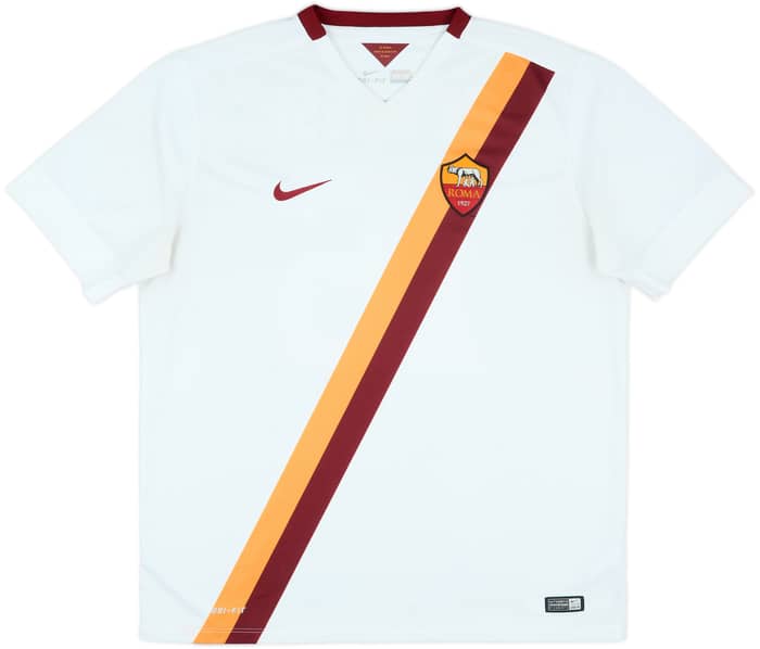 2014-15 Roma Away Shirt De Rossi #16 - 6/10 - (XL)