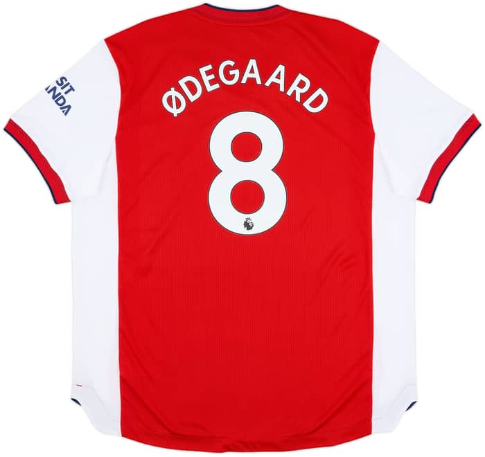 2021-22 Arsenal Authentic Home Shirt Odegaard #8 - 8/10 - (XXL)