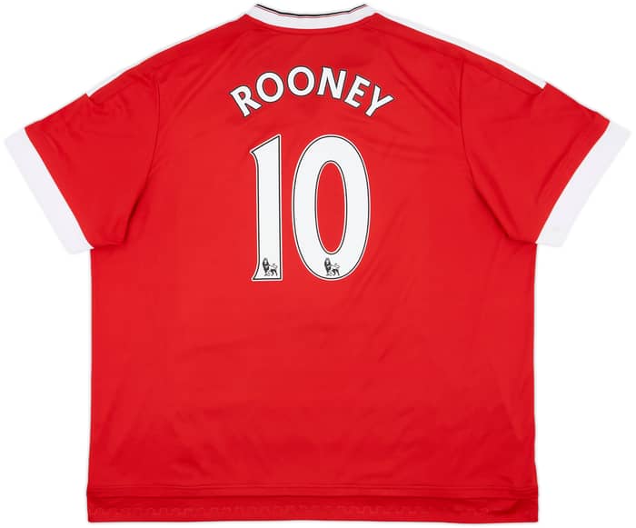 2015-16 Manchester United Home Shirt Rooney #10 - 8/10 - (3XL)