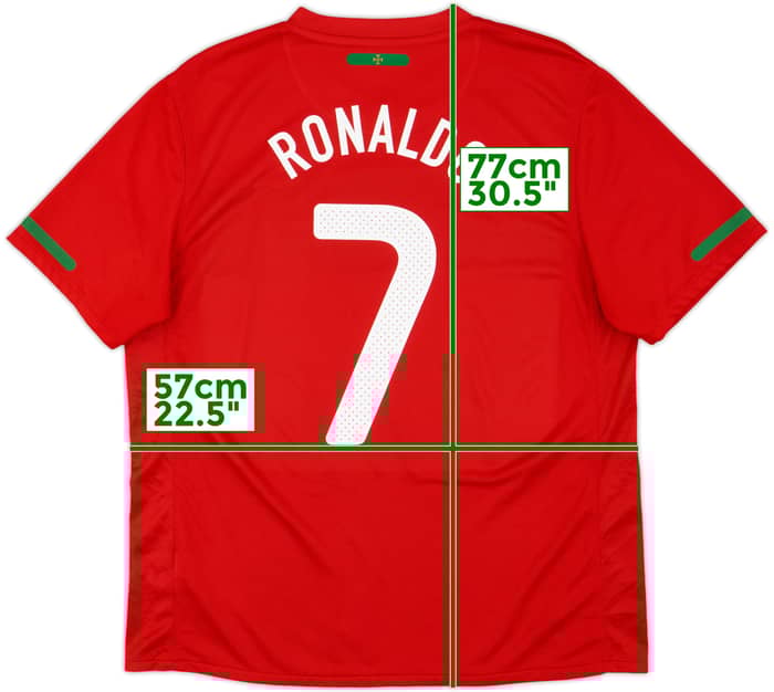 2010-11 Portugal Home Shirt Ronaldo #7 - 10/10 - (L)