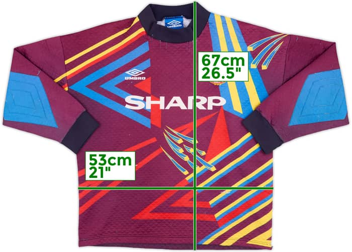 1992-93 Manchester United GK Shirt #1 - 6/10 - (M)