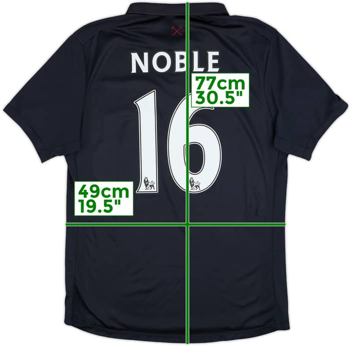 2016-17 West Ham "TIWFC" Third Shirt Noble #16 - 7/10 - (M)