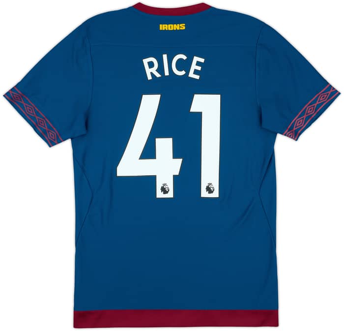 2018-19 West Ham Away Shirt Rice #41 - 10/10 - (S)