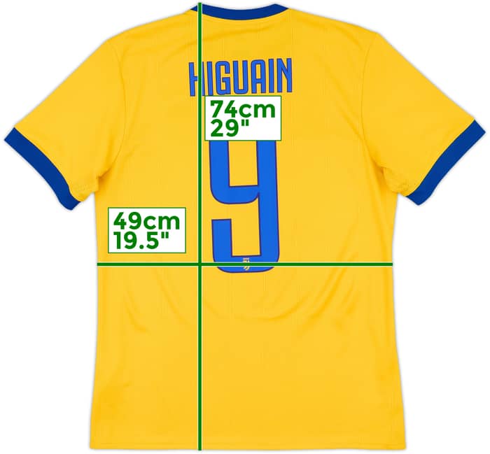 2017-18 Juventus Away Shirt Higuain #9 - 9/10 - (M)