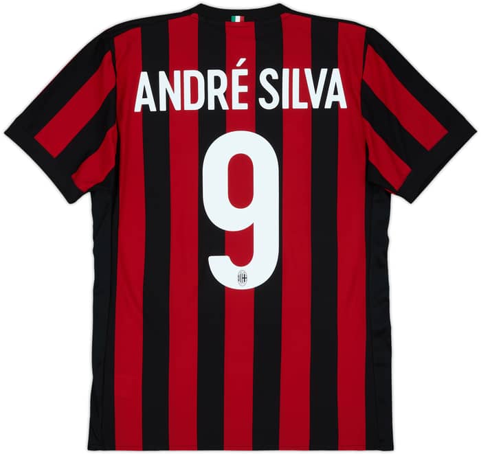 2017-18 AC Milan Home Shirt Andre Silva #9 - 7/10 - (M)