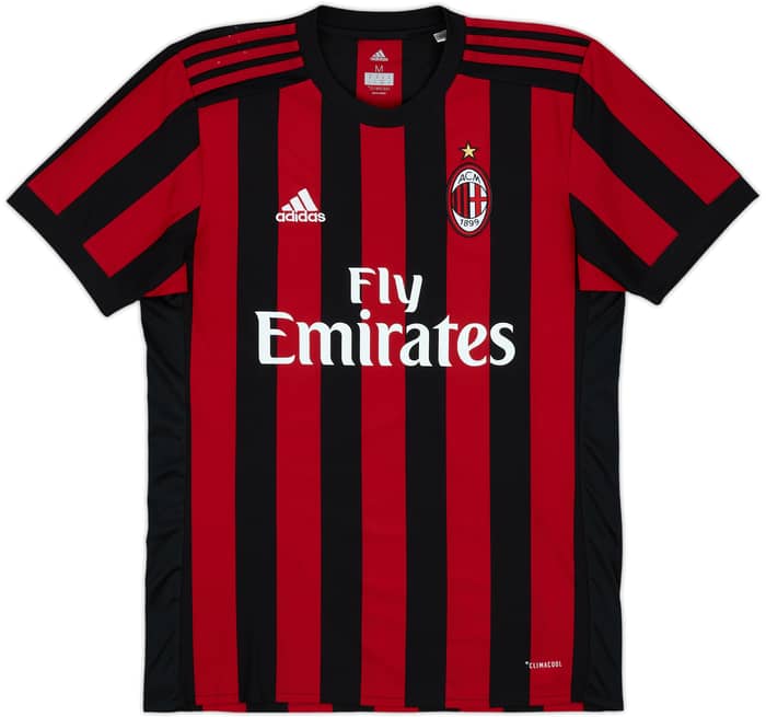 2017-18 AC Milan Home Shirt Andre Silva #9 - 7/10 - (M)