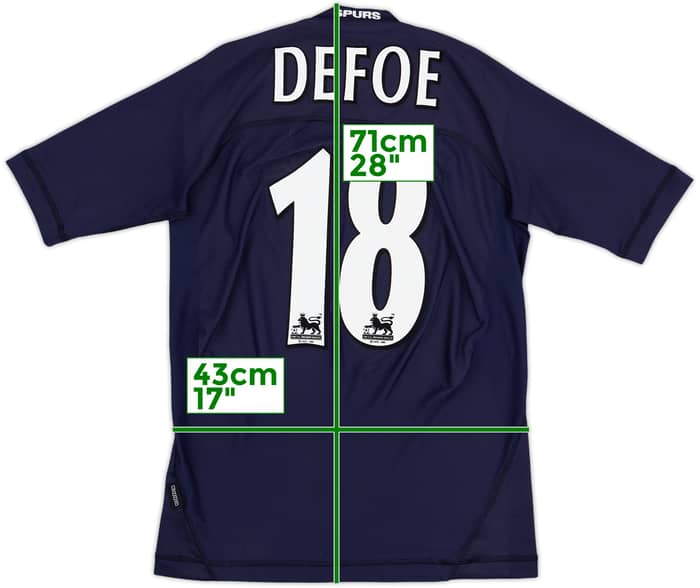 2004-05 Tottenham Away Shirt Defoe #18 - 6/10 - (S)