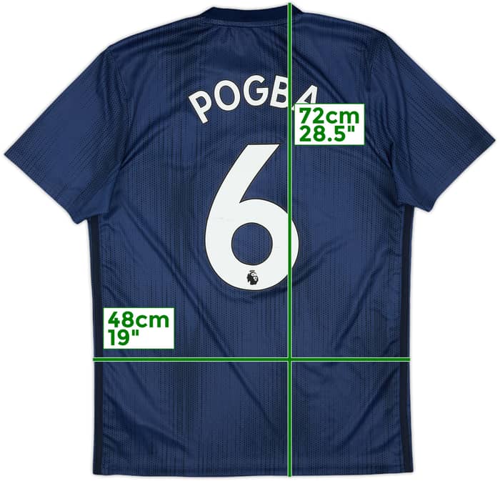 2018-19 Manchester United Third Shirt Pogba #6 - 6/10 - (M)