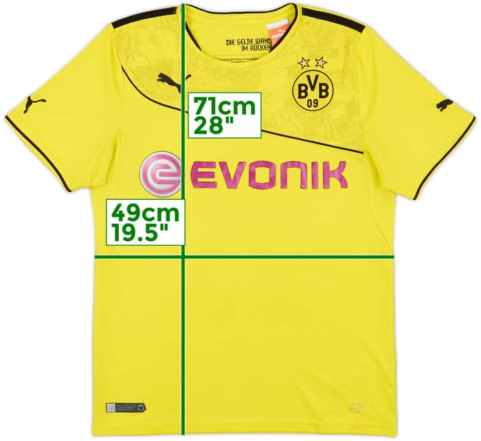 2013-14 Borussia Dortmund Winter Home Shirt - 7/10 - (M)