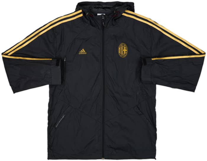 2009-10 AC Milan adidas Hooded Rain Jacket - 8/10 - (L)