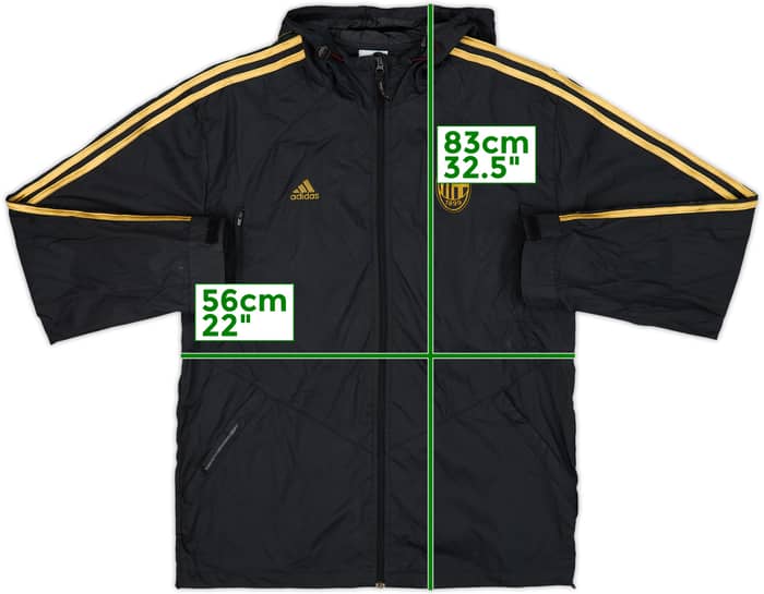 2009-10 AC Milan adidas Hooded Rain Jacket - 8/10 - (L)