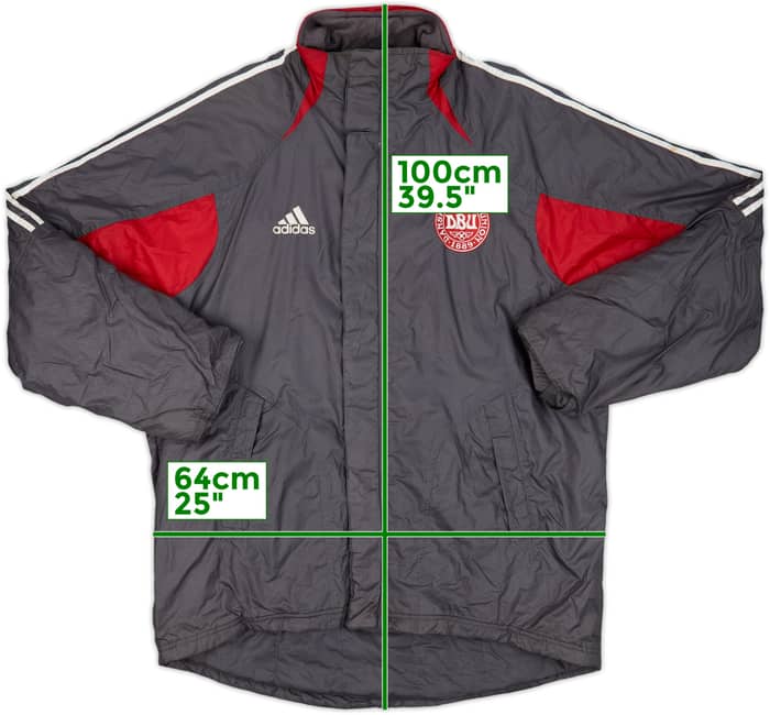 2004-05 Denmark adidas Padded Bench Coat - 8/10 - (L)