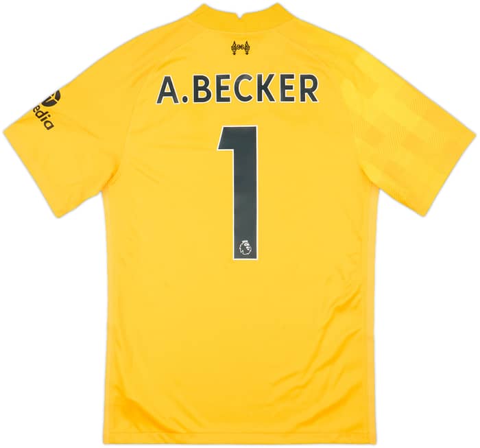 2021-22 Liverpool GK S/S Shirt A.Becker #1 - 10/10 - (S)