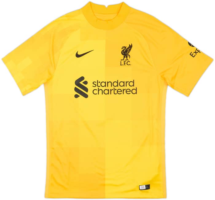 2021-22 Liverpool GK S/S Shirt A.Becker #1 - 10/10 - (S)