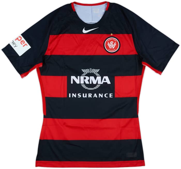 2017-18 Western Sydney Wanderers Player Issue Home Shirt - 7/10 - (M)