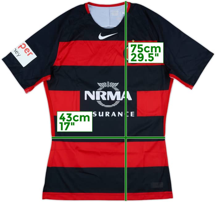 2017-18 Western Sydney Wanderers Player Issue Home Shirt - 7/10 - (M)