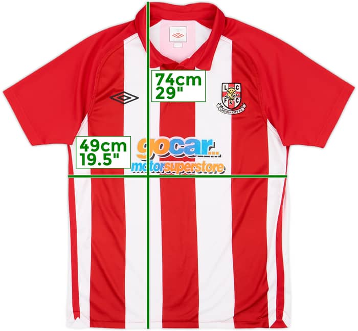 2010-11 Lincoln City Home Shirt - 8/10 - (S)